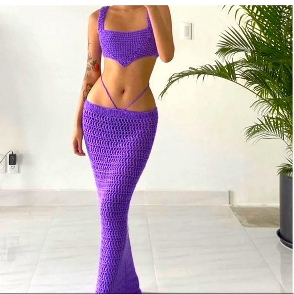 JBD Apparel Ion Top and Skirt Set - Purple - Picture 2 of 10